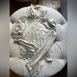 lululemon cream  Turtleneck Bodysuit